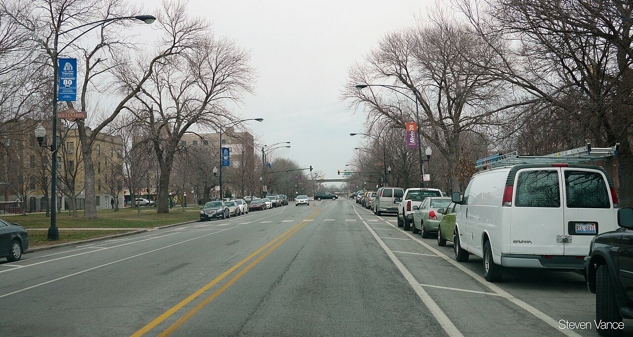 Marshall Boulevard in the Little Village neighborhood