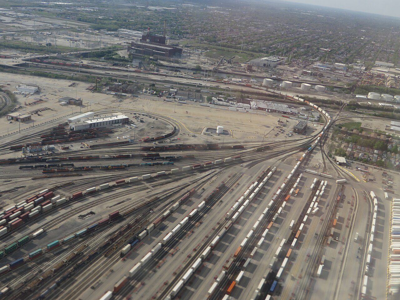 Railyard near Chicago Sanitary and Ship Canal