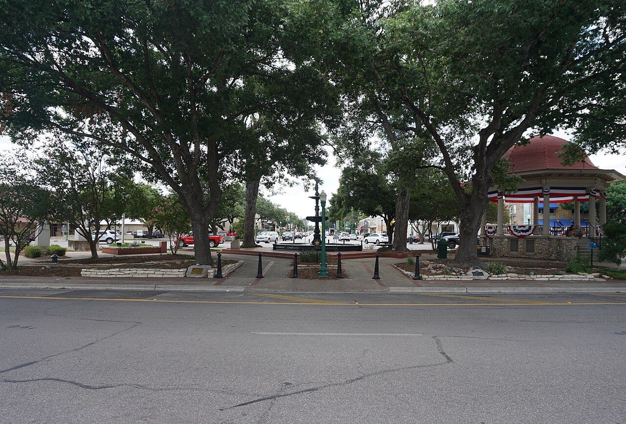 Main Plaza in New Braunfels, Texas