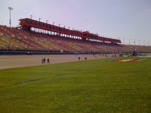 Main grandstand at Auto Club Speedway