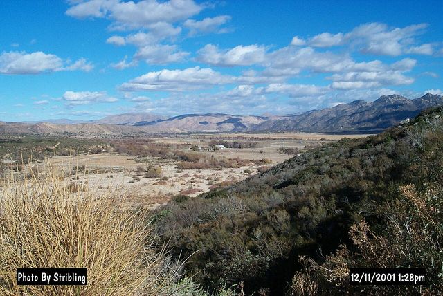 Las Flores Valley and ranch from Highway 138