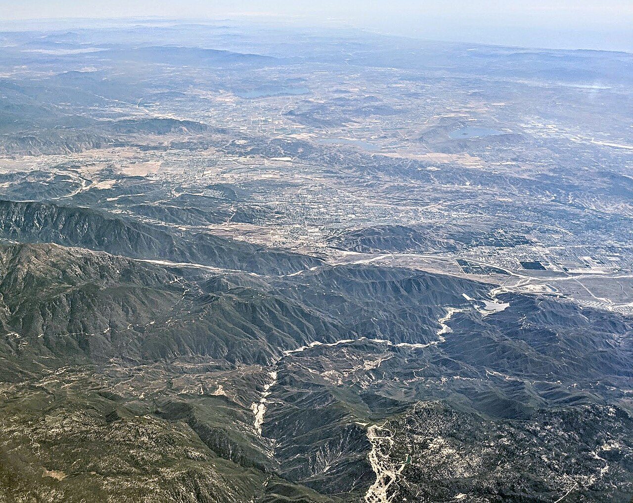 Santa Ana River, Seven Oaks Dam, Mill Creek, and Slide Peak