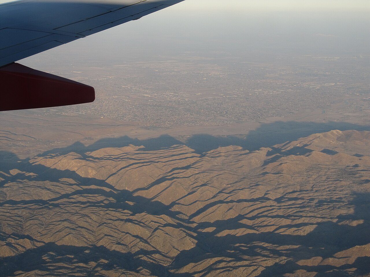 Aerial view of Hesperia in the Mojave Desert