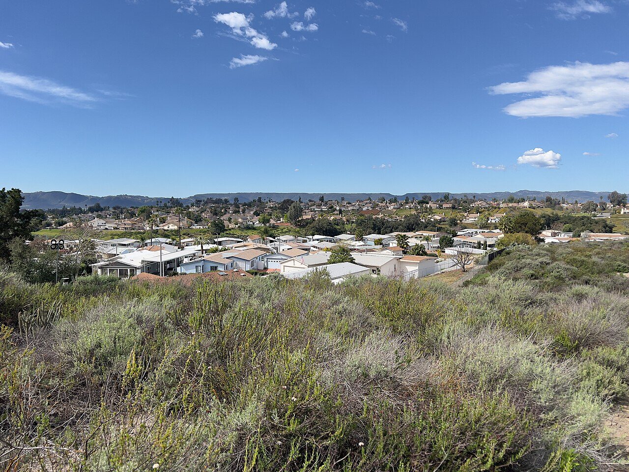 Santa Rosa Plateau seen from Warm Springs Park and Preserve