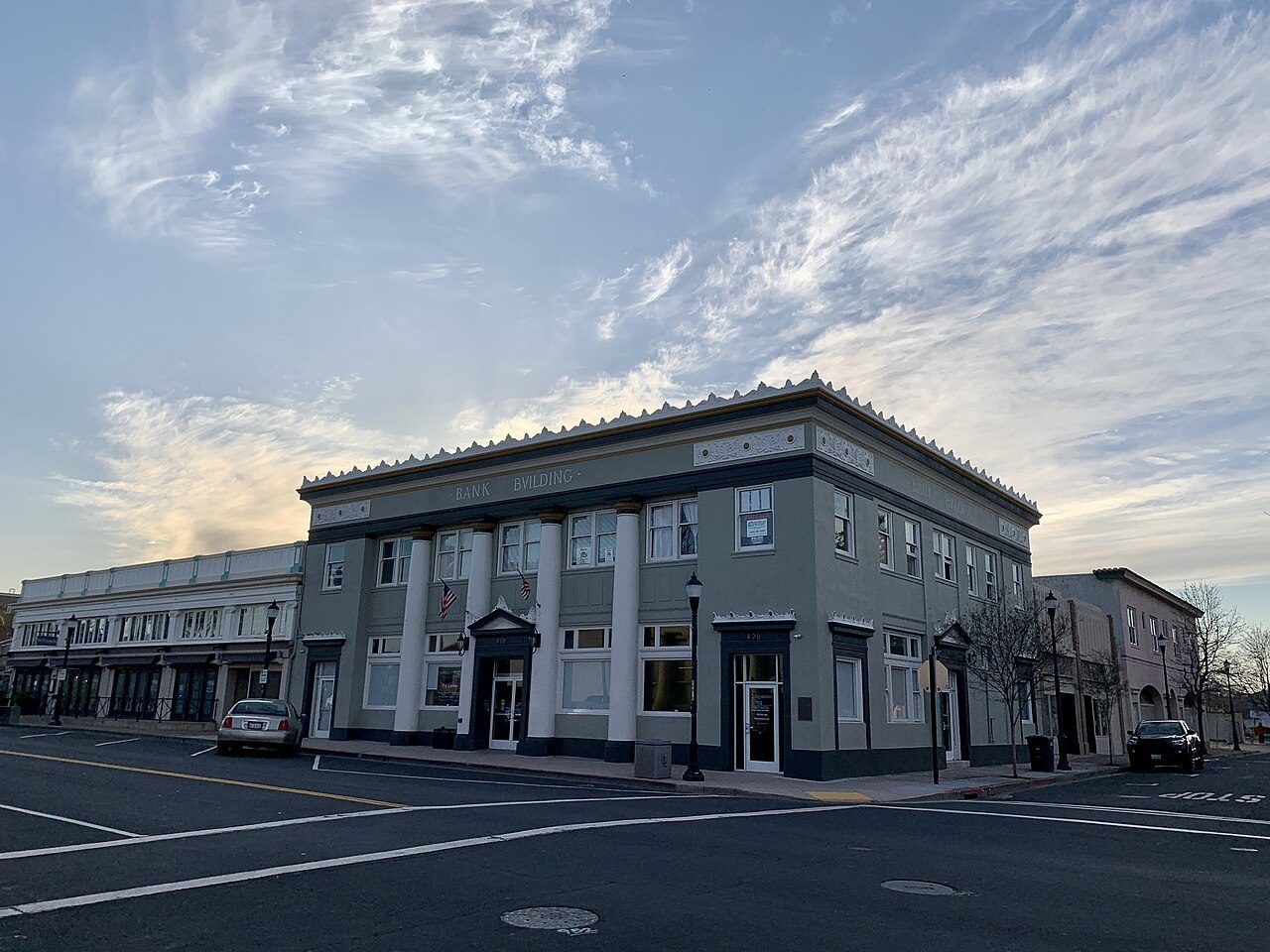The Bank Building on Railroad Avenue, Pittsburg