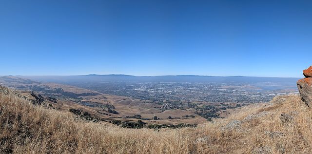 San Jose from Mission Peak trail